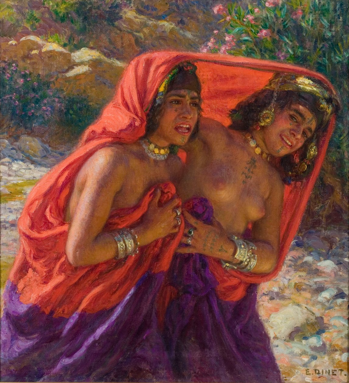 Le bagnanti spaventate